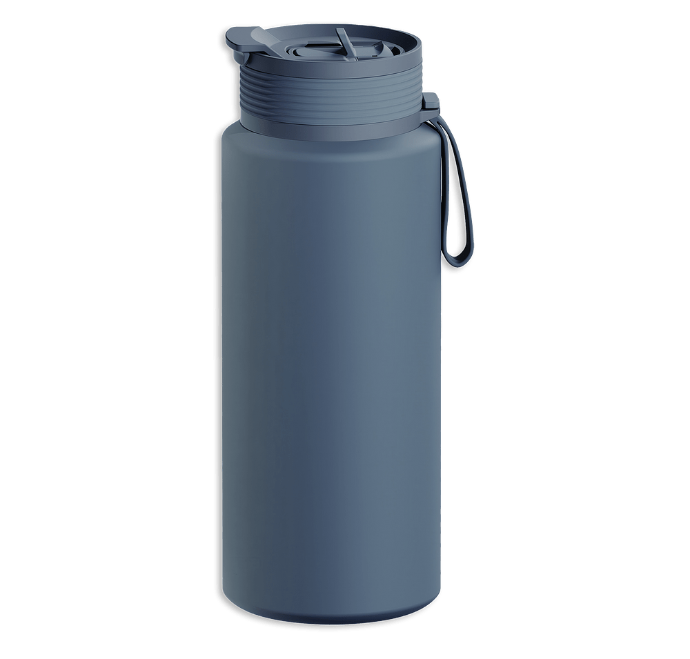 Asobu 34 oz. Boulder 2-in-1 Stainless Steel Insulated Water Bottle-default