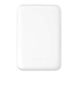 iClick 2x Qi Certified 5,000 mAh Wireless Power Bank - Color: White