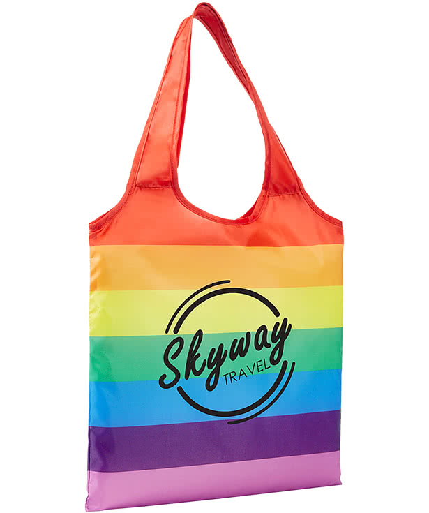 Rainbow Striped Tote Bag