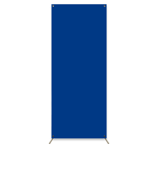 Full Color 30.5" x 74" Stand Up Banner in Royal Blue