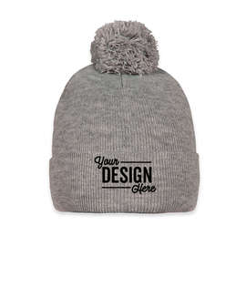 Sportsman Pom Pom Beanie - Color: Heather Grey