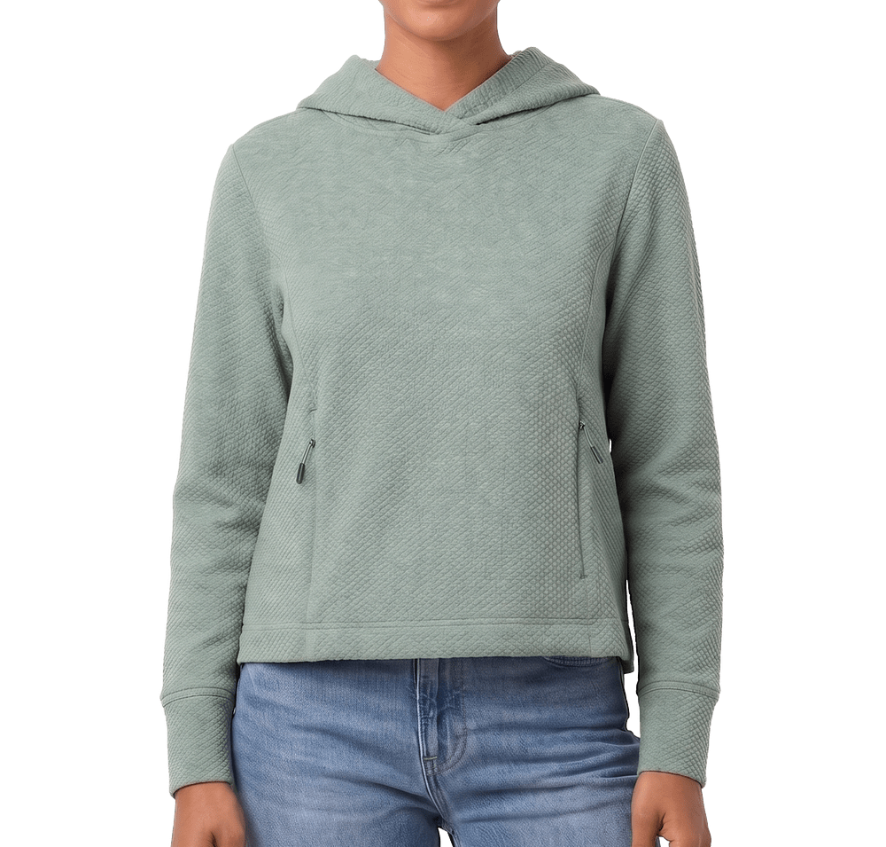 North End Women's Spirit Textured Pullover Hoodie-default