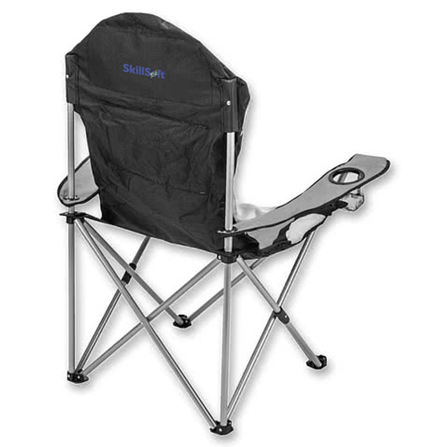 Go-Everywhere Padded Fold-Up Lounge Chair in Blue