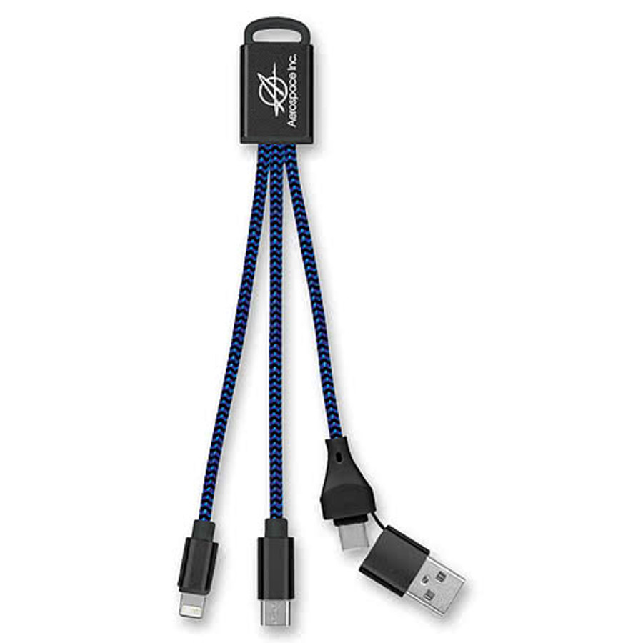 3-in-1 Braided Charging Buddy 2.0 in SILVER