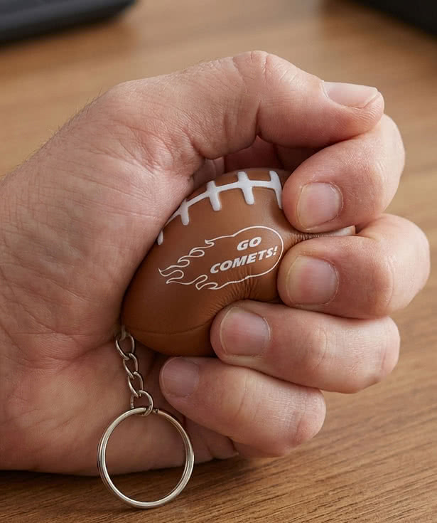 Classic Football Stress Reliever Keychain