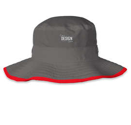 The Game Ultralight Booney Hat - Color: Dark Grey / Red