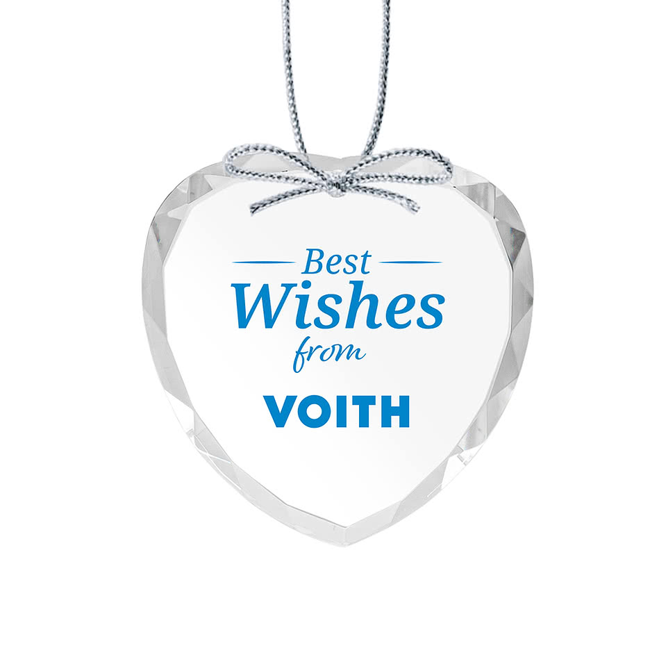 Optical Crystal Heart Ornament