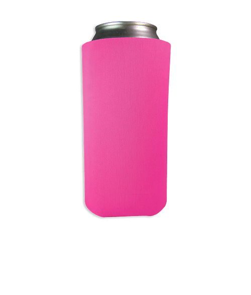 16 oz. Tall Boy Can Cooler in Neon Pink