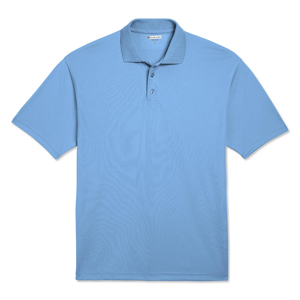 Blue Generation Youth BLU-X-DRI Titan Value Performance Polo - Embroidered