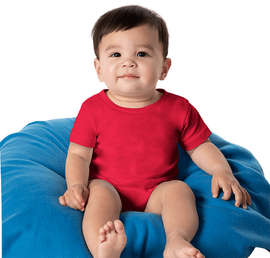 Rabbit Skins Premium Jersey Baby Bodysuit - Color: Red