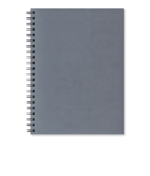 Castelli Debossed WireO Tucson Grande XL Spiral Hard Cover Notebook in Gray