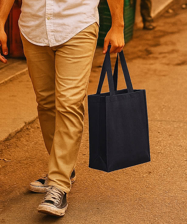 Non-Woven Matte Laminated Shopper Tote Bag