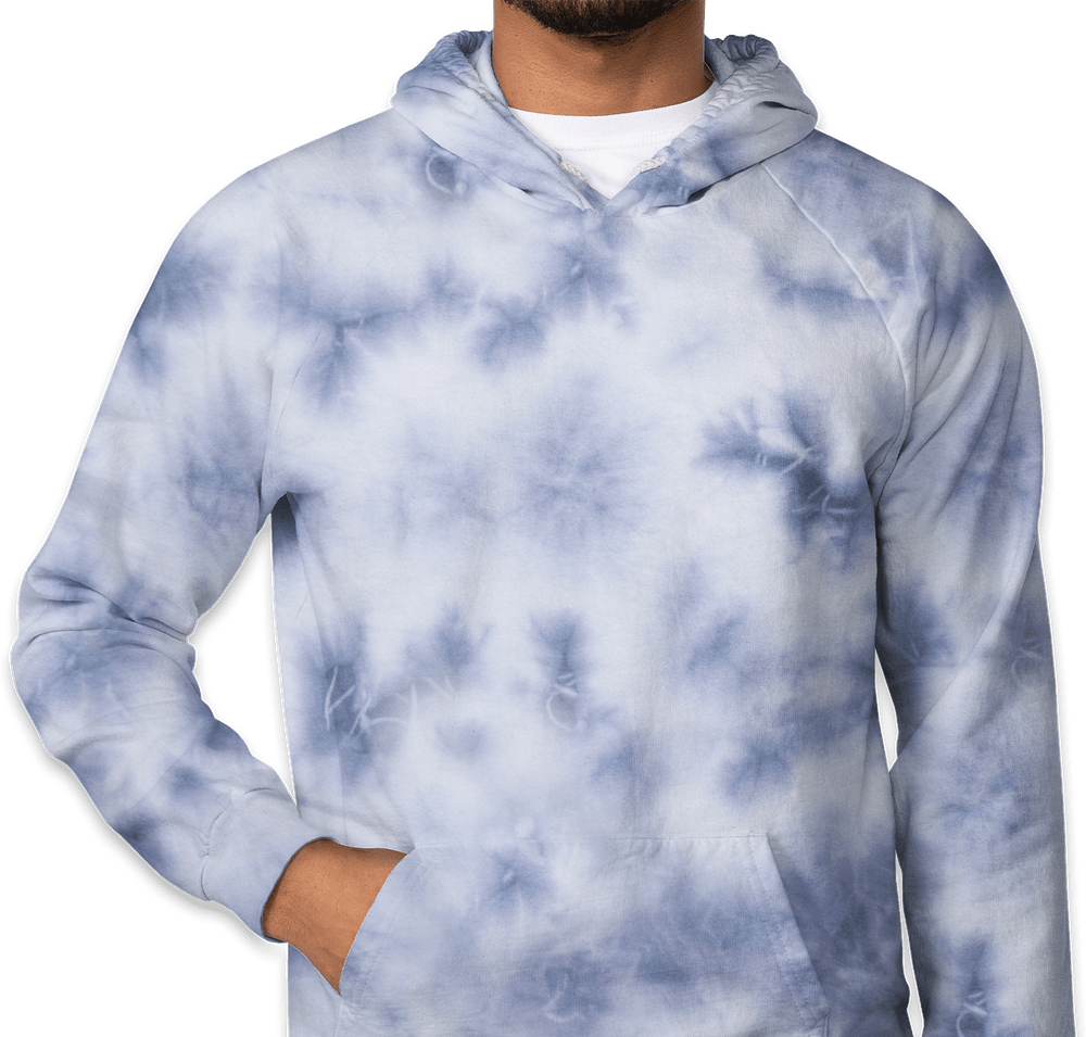 Royal Apparel USA-Made Cloud Tie-Dye Pullover Hoodie-default