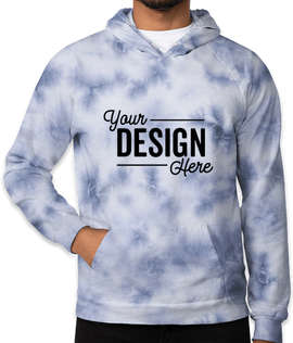 Royal Apparel USA-Made Cloud Tie-Dye Pullover Hoodie