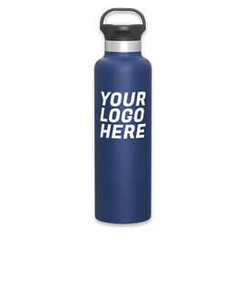 24 oz. h2go Ascent Stainless Steel Insulated Water Bottle - Color: Matte Navy