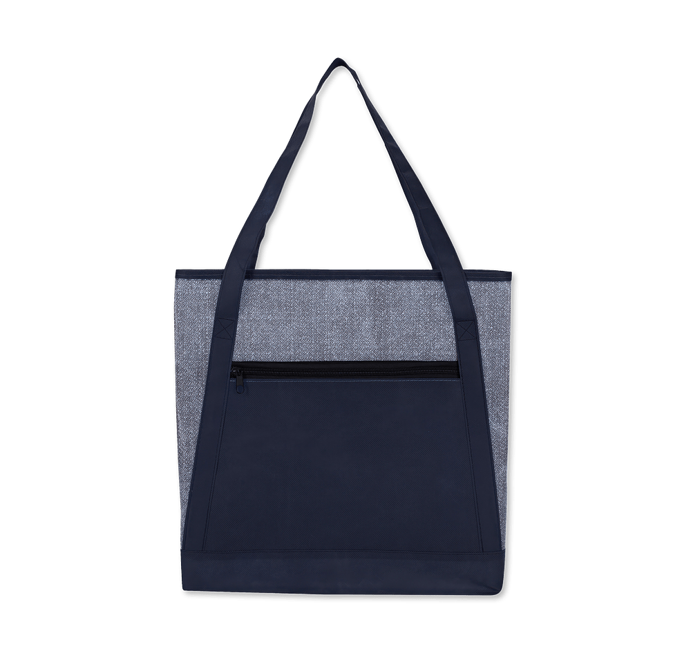 Heathered Recycled Non-Woven Tote Bag-default