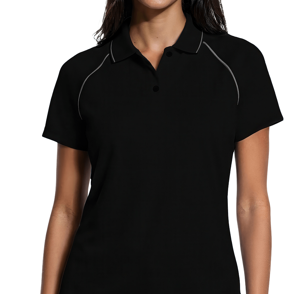 Blue Generation Women’s Performance Contrast Piping Polo-default