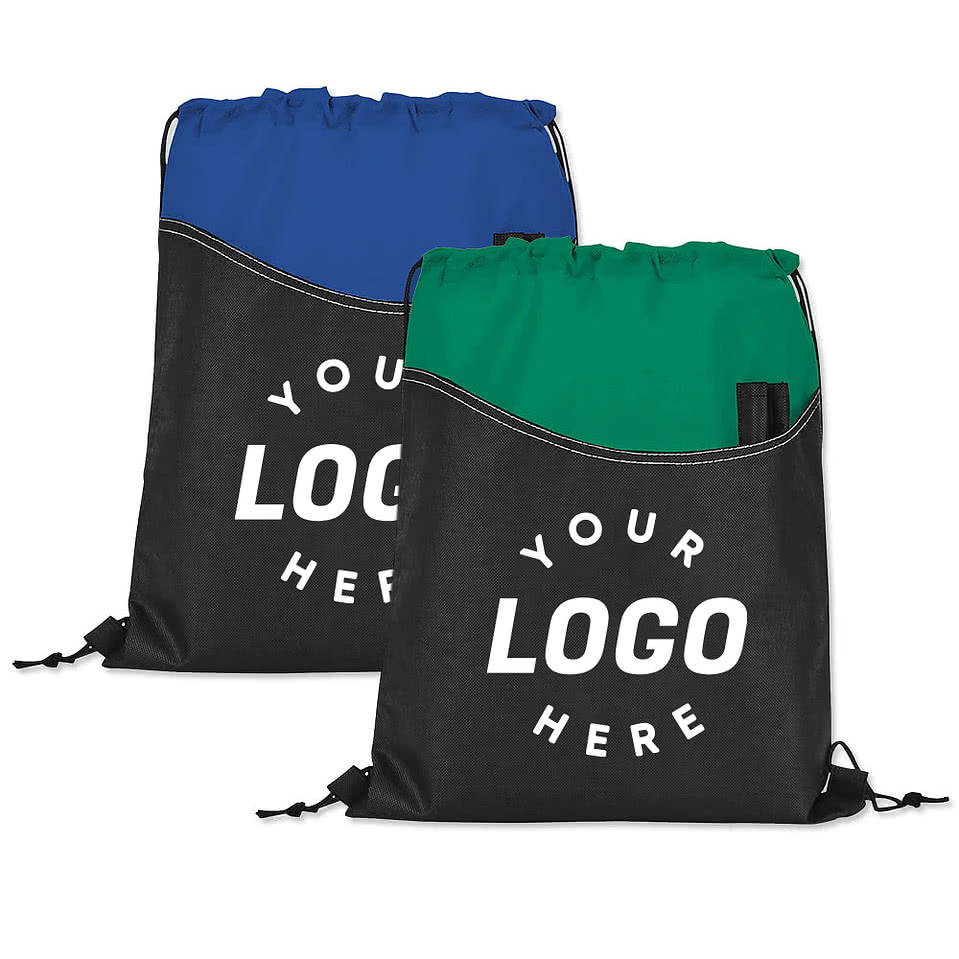 Rivers Non-Woven Drawstring Bag