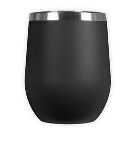 Laser Engraved 12 oz. Insulated Tumbler Gift Set - Color: Black