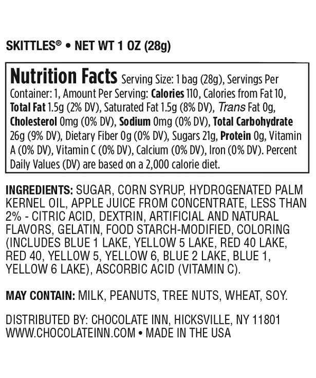 Skittles Promo Pack Candy Bag
