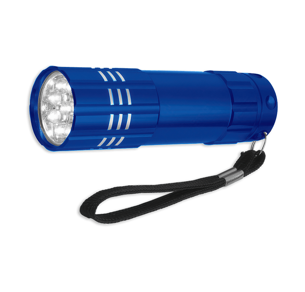 Laser Engraved Aluminum LED Flashlight with Strap-default