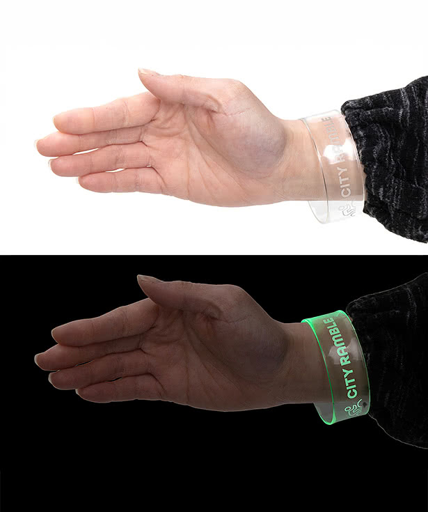 Laser Engraved Pixie Light-Up Wristband