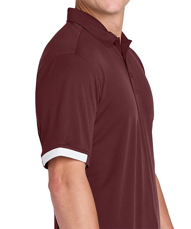 Sport-Tek Club Colorblock Recycled Performance Polo