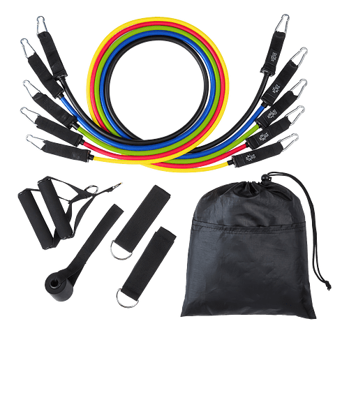 b.active Ultimate Resistance Band Fitness Set in BLACK
