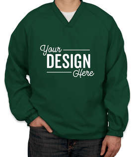Sport-Tek V-Neck Windshirt - Color: Forest Green
