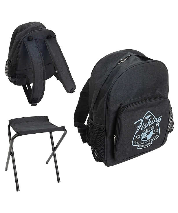 Fieldcrest Cooler Backpack with Folding Stool