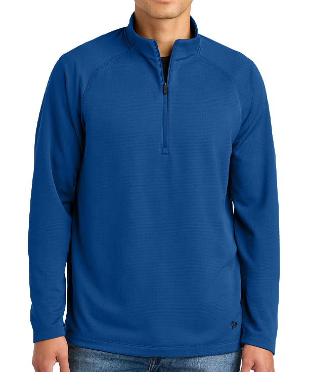 New Era Stand Out Recycled Quarter Zip Sweatshirt - Embroidered
