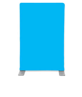Full Color EuroFit Mini Tabletop Banner - Color: Columbia Blue