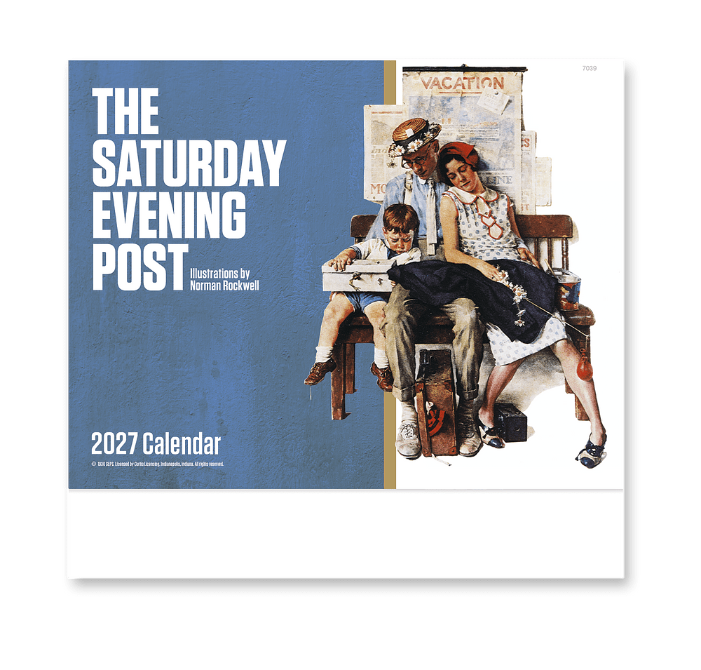 The Saturday Evening Post Stapled Monthly Calendar-default