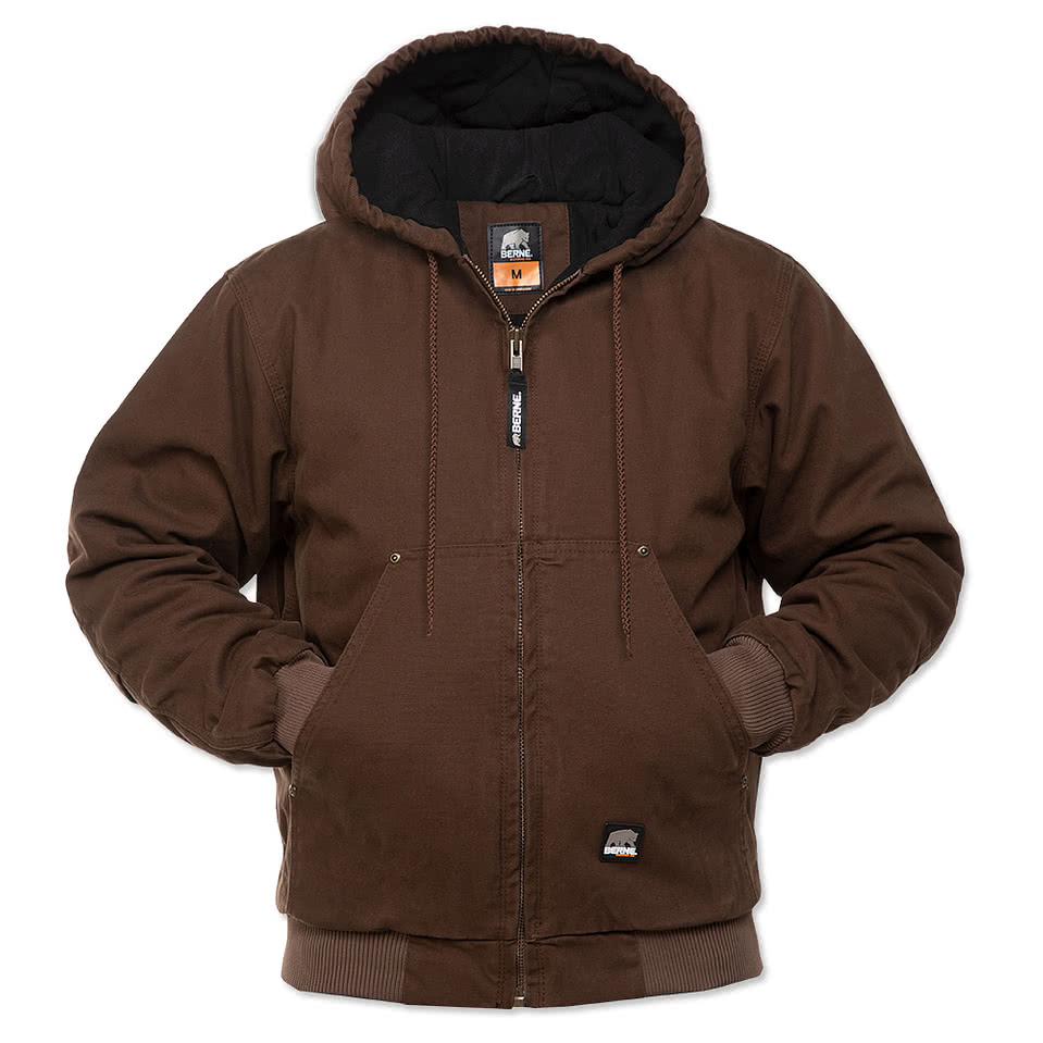 Berne Highland Washed Cotton Duck Hooded Jacket