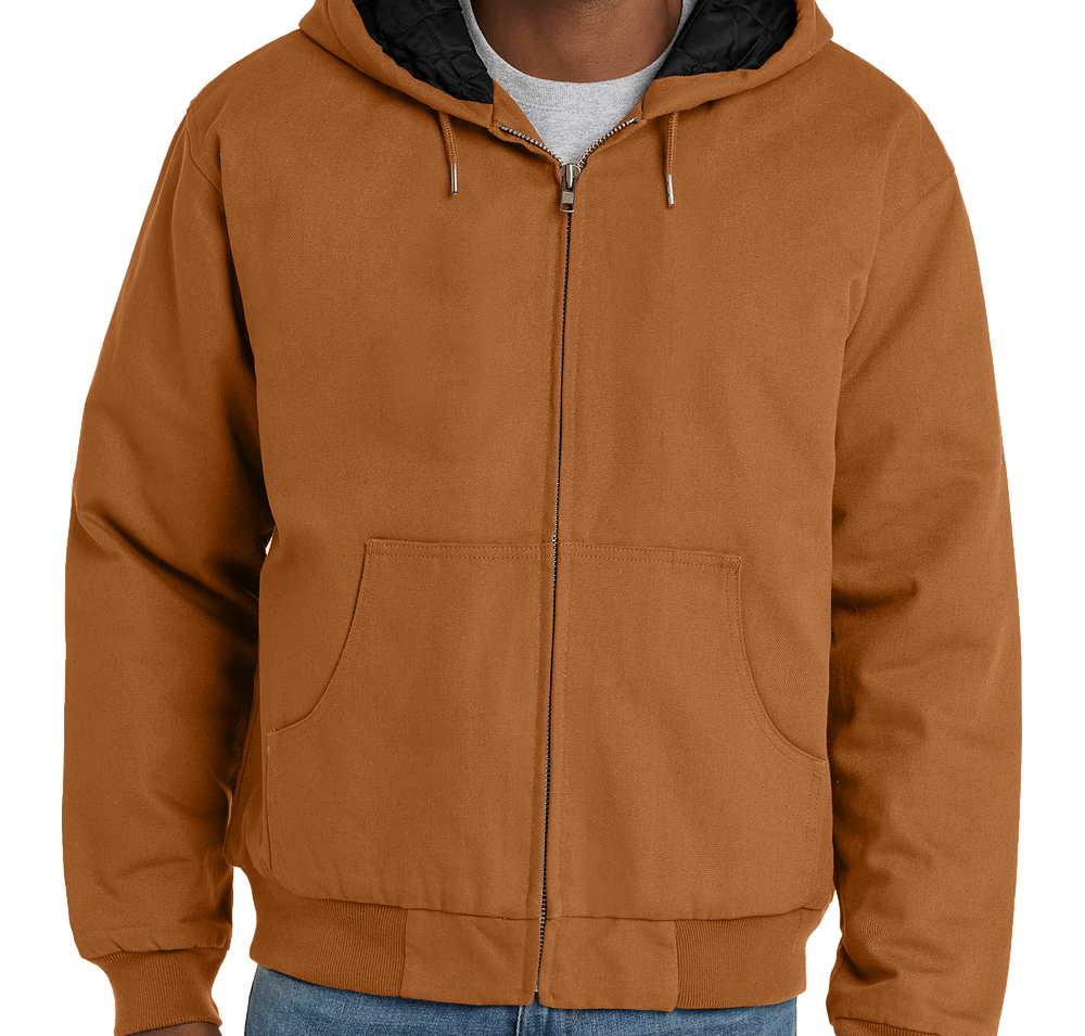 CornerStone Duck Cloth Hooded Insulated Work Jacket-default