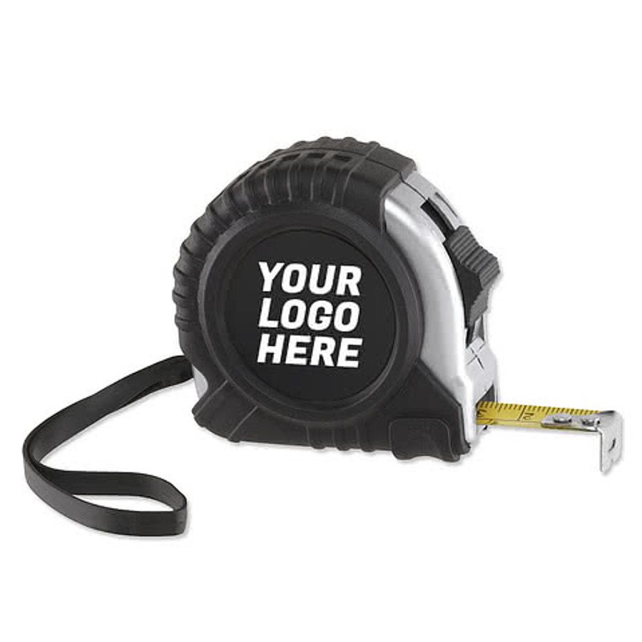 Journeyman Locking Tape Measure in Black w/ Silver Trim