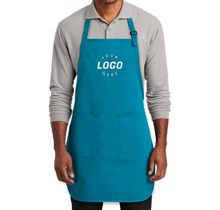 Port Authority Two-Pocket Full Length Apron in Sapphire
