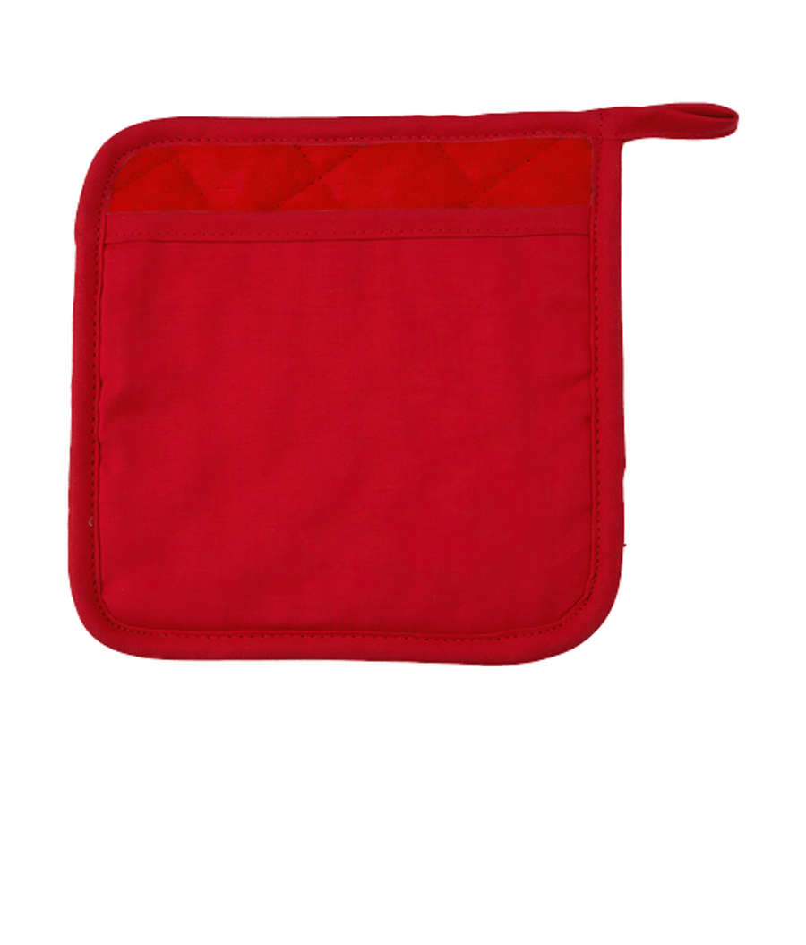 AdHolder Silicone Recycled Pot Holder in Red