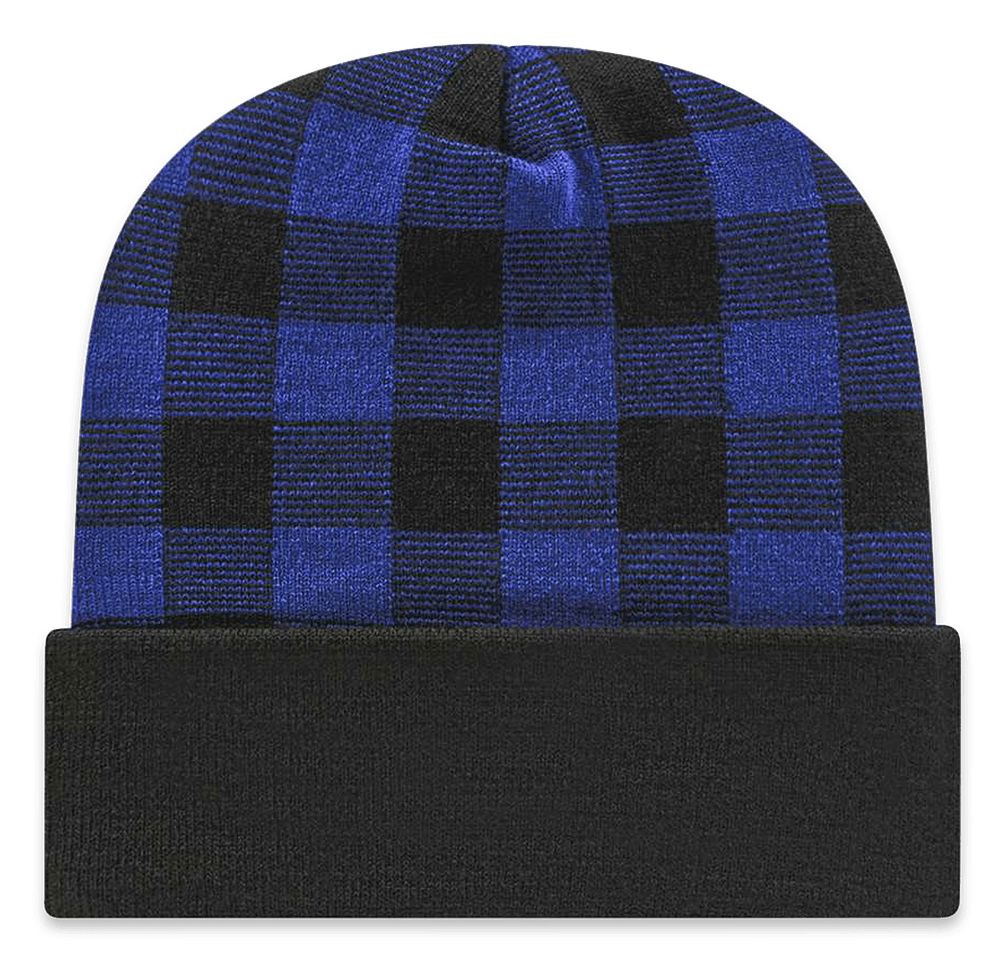 Cap America Plaid Cuffed Beanie-default