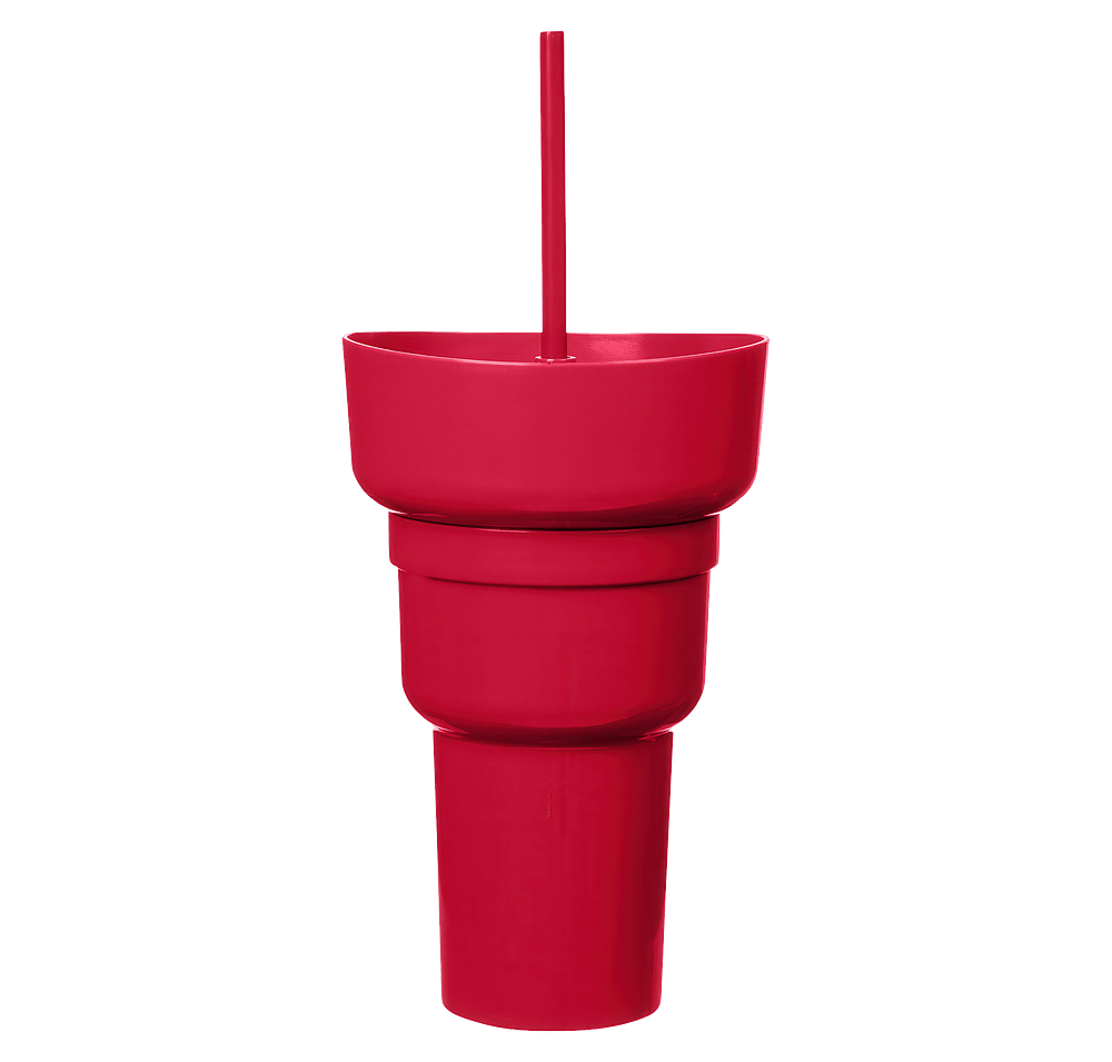 1L Recycled PP Stadium Tumbler with Snack Bowl-default