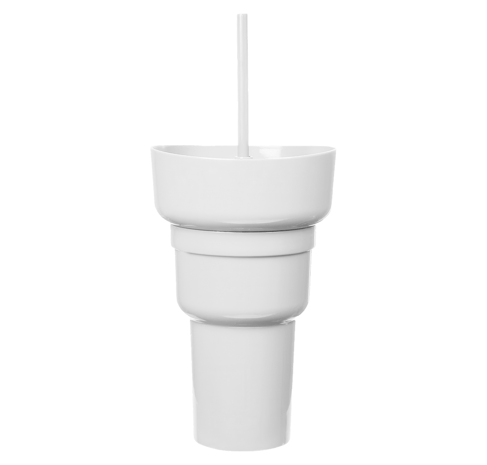 1L Recycled PP Stadium Tumbler with Snack Bowl-default