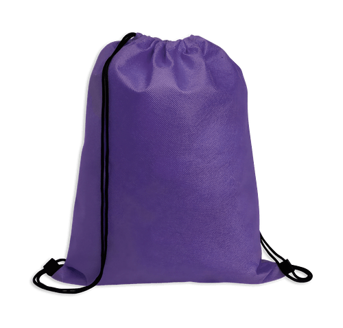Full Color Poly Pro Sport Pack Drawstring Bag in Purple