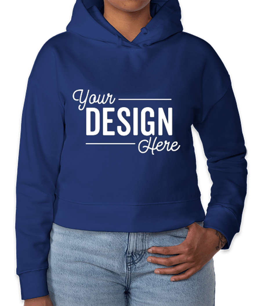 District Women's V.I.T. Drop Shoulder Pullover Hoodie in Deep Royal