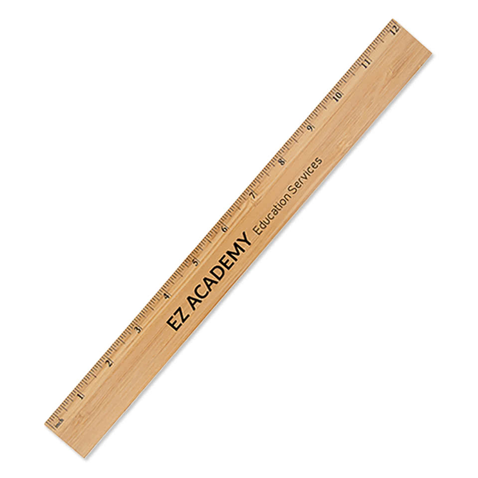 12" Bamboo Ruler