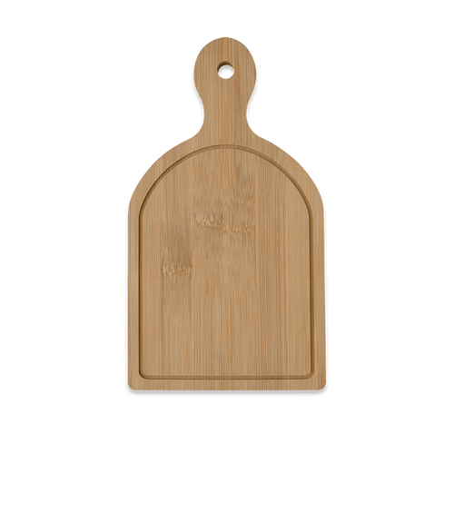 Laser Engraved Rhein Bamboo Cutting Board in Natural