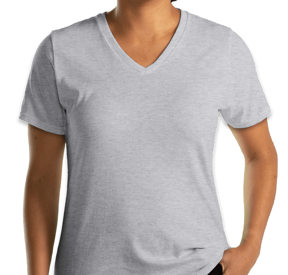 Port & Company Women's Core Cotton V-Neck T-shirt-default