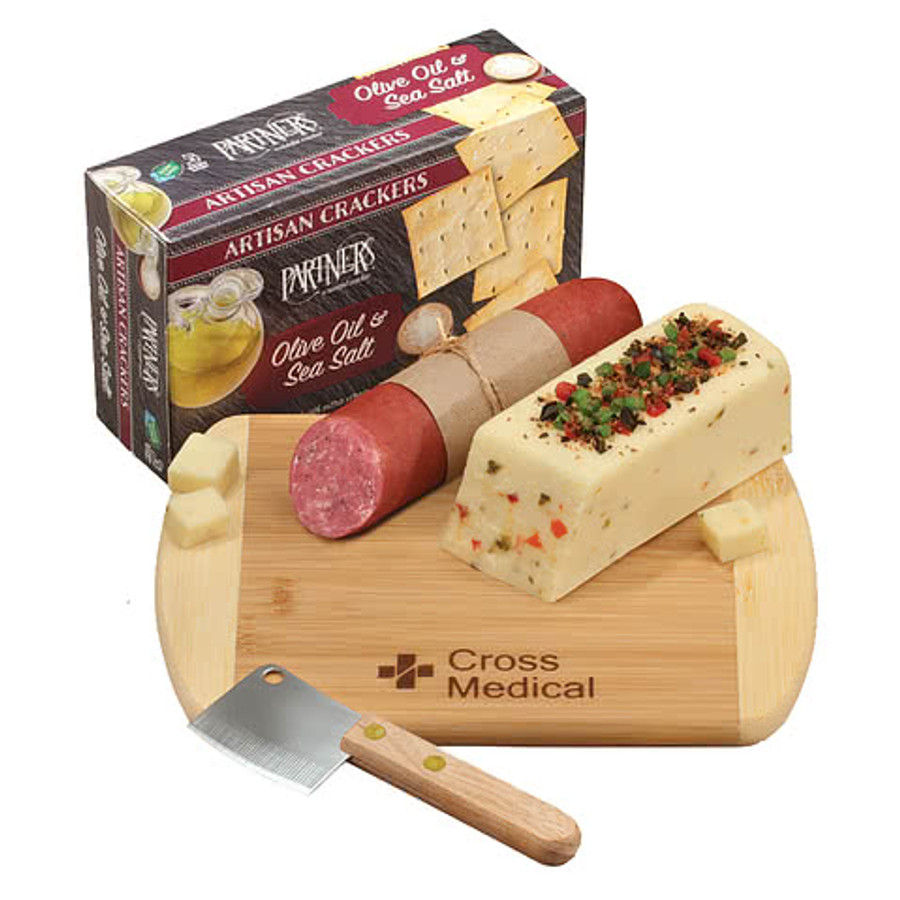 Laser Engraved Maple Ridge Farms Taste of Wisconsin Charcuterie Set in Wood