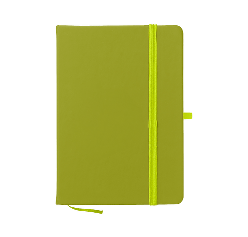 Medium Hard Cover Notebook in Recycled Green