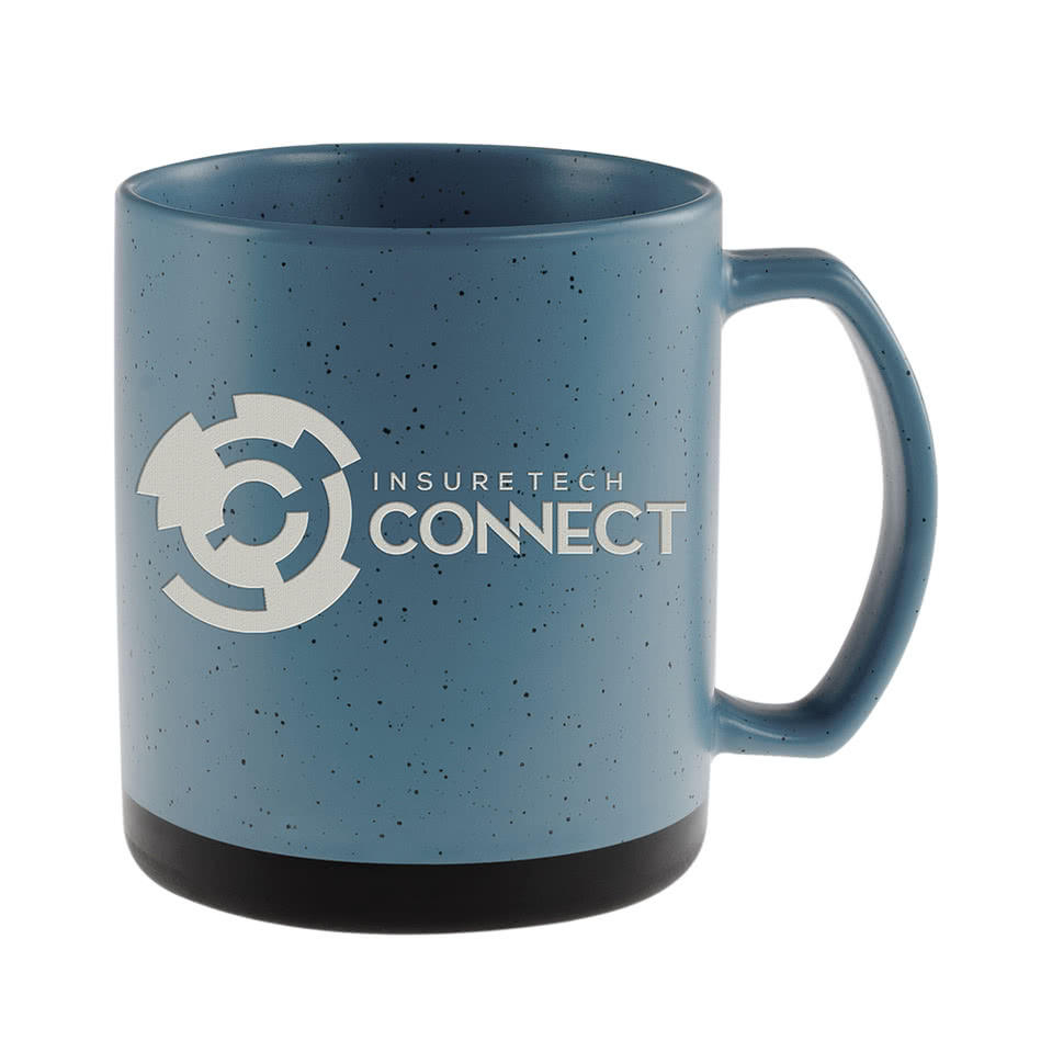 Laser Engraved 20 oz. Darien Ceramic Speckled Mug