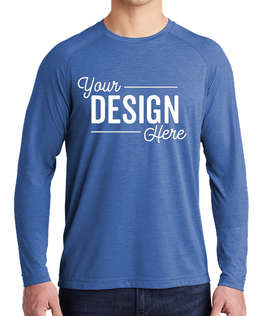 Sport-Tek Tri-Blend Long Sleeve Performance Shirt - Color: True Royal Heather